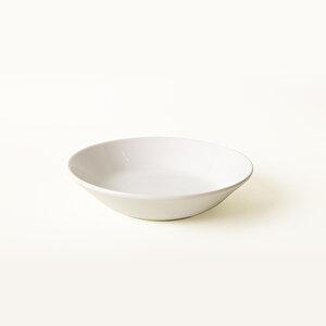 Keramika Beyaz Hitit Yemek Tabağı 20 Cm 6 Adet 004