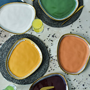 Keramika Shizen Mix Tetra Servis Tabağı 30 Cm 6 Adet
