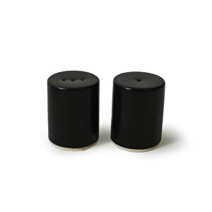 Keramika Mat Siyah Stackable Tuzluk / Biberlik 6 Cm
