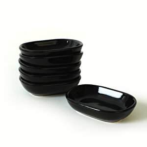 Keramika Siyah Noyan Çerezlik 11 Cm 6 Adet 650
