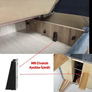 Mobilya Kanepe Masa Baza Sehpa Gizli Montaj Ayağı Plastik Bağlantı Aparatı M8 Civatalı Tabanı 4 Adet