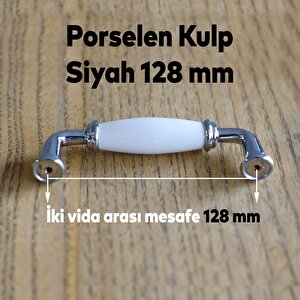 Porselen Beyaz 128 Mm Kulplar Mobilya Mutfak Dolabı Çekmece Dolap Kapak Kulpu Kulbu
