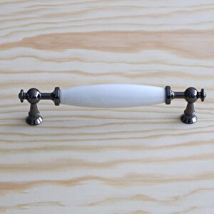 Porselen Füme Beyaz 128 Mm Kulp Mobilya Çekmece Mutfak Kulplar Kulbu Dolabı Dolap Kapak Kulpu