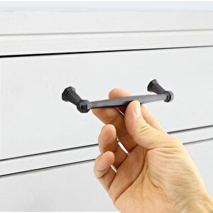 Mobilya Mutfak Dolabı Çekmece Dolap Kapak Kulbu Kulpu Metal 128 Mm Siyah Kulp