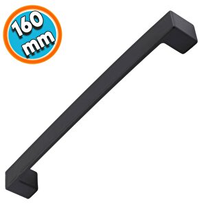 Mutfak Kulpu Çekmece Dolap Kapak Kulbu Metal Kulp Mobilya Siyah 160 Mm Dolabı Kulpları