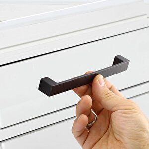 Mutfak Kulpu Çekmece Dolap Kapak Kulbu Metal Kulp Mobilya Siyah 160 Mm Dolabı Kulpları