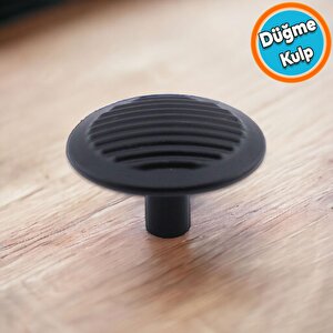 Mobilya Kulp Mutfak Dolabı Çekmece Dolap Kulpları Kapak Kulpu Kulbu Metal Siyah Tek Vidalı