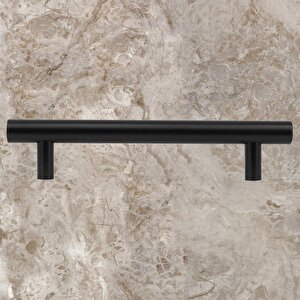 Mobilya Mutfak Çekmece Dolap Kapak Kulpu Kulbu 192 Mm Mat Siyah Metal Kulp