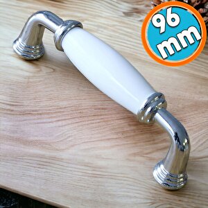 Porselen Beyaz 96 Mm Kulplar Mobilya Mutfak Dolabı Çekmece Dolap Kapak Kulpu Kulbu 9.6 Cm