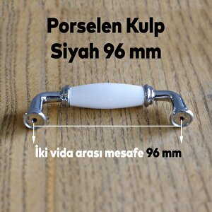 Porselen Beyaz 96 Mm Kulplar Mobilya Mutfak Dolabı Çekmece Dolap Kapak Kulpu Kulbu 9.6 Cm
