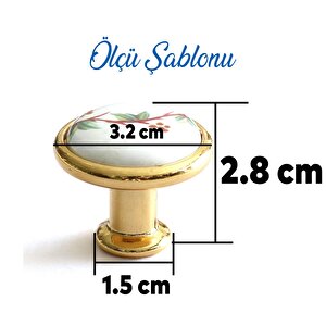 Porselen Kulp Gold Düğme Mobilya Mutfak Dolabı Çekmece Dolap Kulpları Kapak Kulpu Kulbu Altın