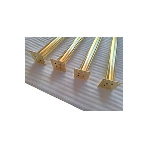 4 Adet-metal Konik Ayak-masa Ayağı-gold Renk-73.5cm-(açili Ayak!)(boru Çapi 5.1cm)