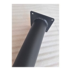 4 Adet-60cm Metal Konik Ayak-masa Ayağı-siyah Renk(çap: 5,1cm)