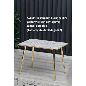 1 Adet-45cm Metal Konik Ayak-sehpa Ayağı-gold Renk Kaplama