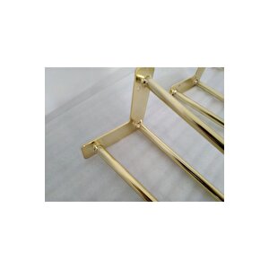 1 Adet-43.5cm Metal Firkete Ayak, Gold Renk Kaplama,masa Ayağı