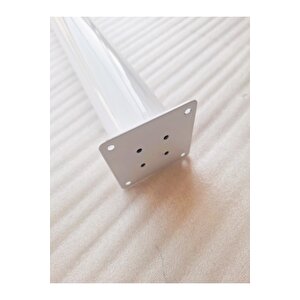 4 Adet-60cm Metal Boru Ayak-masa Ayağı-beyaz Renk-ayarlanabilir.(çap:6cm)