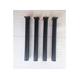 4 Adet-60cm Metal Boru Ayak-masa Ayağı-siyah Renk-ayarlanabilir.(çap:6cm)