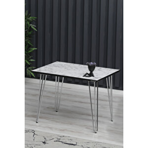 1 Adet-38.5cm Metal Firkete Ayak, Nikel Krom Kaplamalı