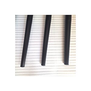 4 Adet-metal Konik Ayak-masa Ayağı-siyah Renk-72cm-(açili Ayak!)(boru Çapi 5.1cm)