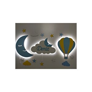 Dekoratif Aydınlatma Aydede Bulut Balon Dekoratif Gece Lambası Hediyelik
