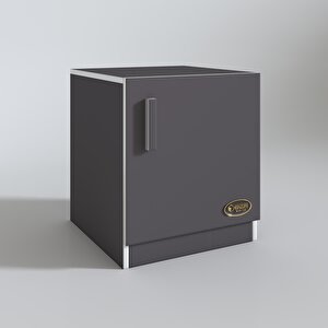Kenzlife Kapaklı Mutfak Dolabı Melek39 Gri 039x039x39 Banyo Ofis Komodin (m)