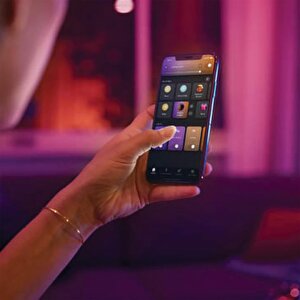 Huewca 9-75w Renkli Akıllı Başlangıç Seti 2'li Kumandalı E27 Bluetooth Özellikli