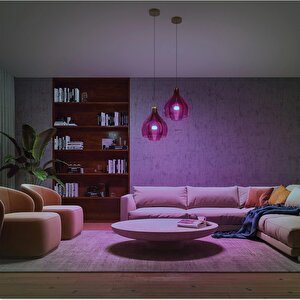 Huewca 9-75w Renkli Akıllı Başlangıç Seti 2'li Kumandalı E27 Bluetooth Özellikli