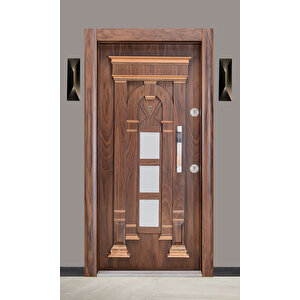 Enka Door Çelik Kapı Villa Kapısı Doğal Kaplama Serisi Model Atlas Kale Kilit