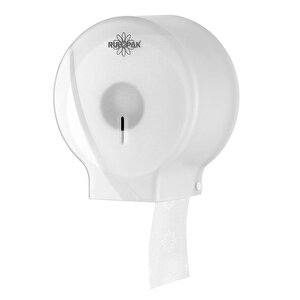 Modern Mini Jumbo Tuvalet Kağıdı Dispenseri Transparan Beyaz