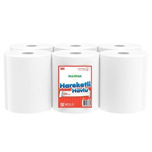 Hareketli Havlu 2 Katlı 21 Cm 150 Metre 6'lı Paket