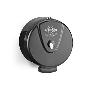 Rulopak İkiz Mini Cimri İçten Çekmeli Tuvalet Kağıdı Dispenseri - Siyah