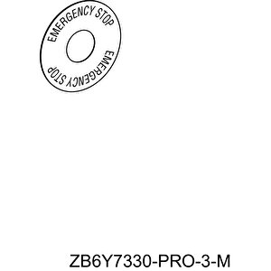 Electric Zb6y7330 Acil Durdurma Butonu Için Işaretli Yazı Ø45 - Aci̇l Durdurma