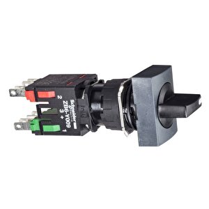 Electric Xb6dd235b Siyah Dikdörtgen Mandal Buton Ø16 3 Konumlu Sabit 1na+1nk