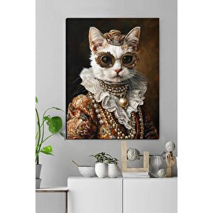 Kedi Portresi Canvas Tablo 35x50 cm