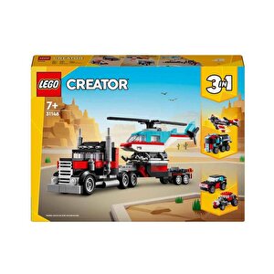 Lego Creator Helikopterli Açık Kasa Kamyon 31146