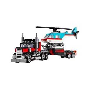 Lego Creator Helikopterli Açık Kasa Kamyon 31146