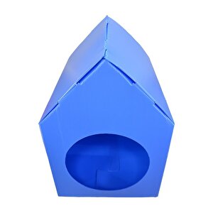 Özel Üretim Plastik Kedi Evi Mavi