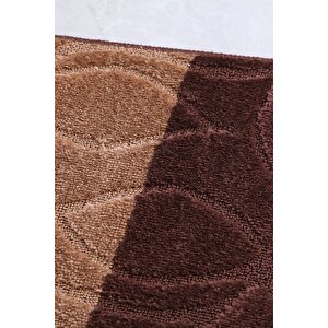 Erdek 50x80 40x50 Cm Kahve Banyo Halısı