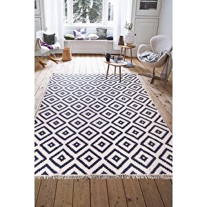 Subaşı Çift Taraflı Kilim Siyah Beyaz