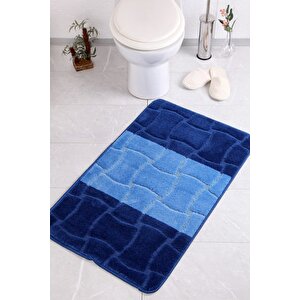Sarıyer 60x100 Koyu Mavi Banyo Halısı