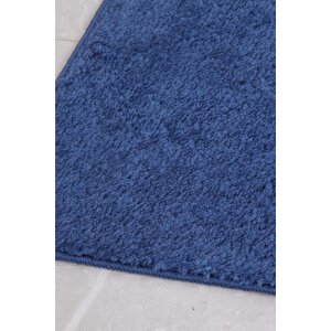 Universal Maximus 60x100 50x60 Cm Koyu Mavi Banyo Halısı