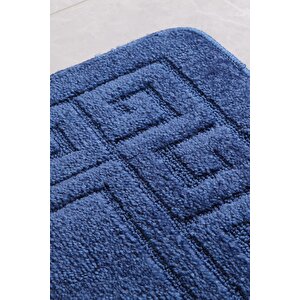Ethnic 50x80 Koyu Mavi Banyo Halısı