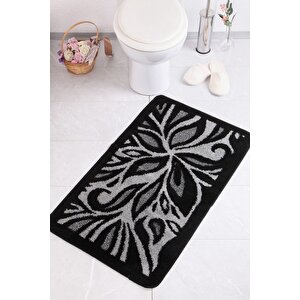 Lotus 60x100 Siyah Banyo Halısı