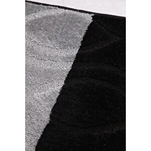 Erdek 50x60 Cm Siyah Banyo Halısı