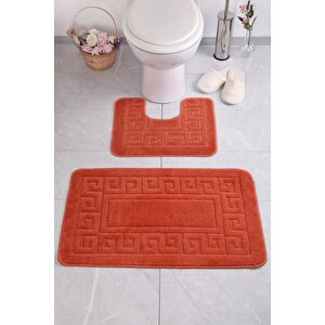 Ethnic 50x80 40x50 Cm Zencefil Banyo Halısı