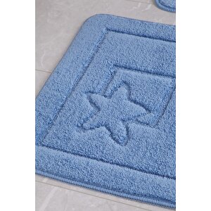 Maritime 60x100 Mavi Banyo Halısı