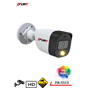 Fury 5 Kameralı 5mp Lens 2 Mp Görüntü Gece Renkli Full Hd Ultra Led Akıllı Güvenlik Kamerası Seti 500gb