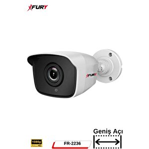 Fury 1 Kamera Geniş Açı 1080p Full Hd Görüntü 36 Led Gece Görüşlü-su Geçirmez  Güvenlik Kamera Seti 320gb