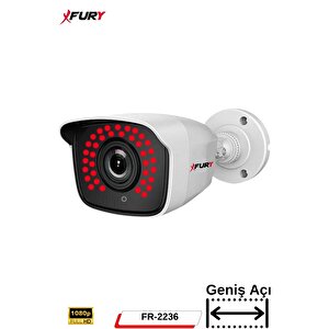 Fury 4 Kamera Geniş Açı 1080p Full Hd Görüntü 36 Led Gece Görüşlü-su Geçirmez  Güvenlik Kamera Seti 1tb