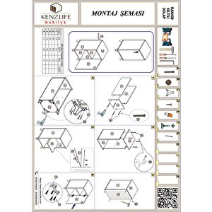 Kilitli Dolap Rana39 Ceviz 68x39x39 Banyo Dolabı Hazır Mutfak Ofis Kiler Kitaplık Evrak Ayaklı Ceviz